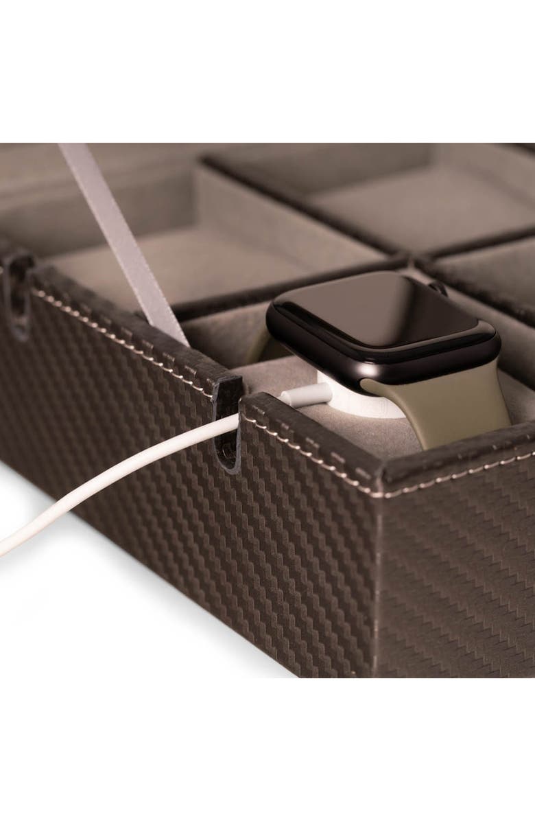 Bey-Berk Devin Watch & Tech Valet, Alternate, color, Multi Color