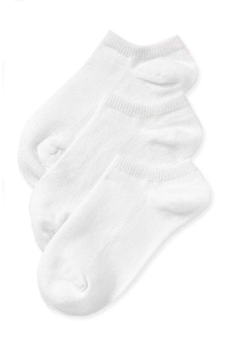 LINER SOCK 3 PACK, Main, color, WHITE