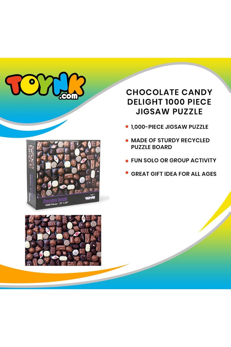 Chocolate Delight Candy Puzzle For Adults And Kids | 1000 Piece Jigsaw Puzzle, Alternate, color, Multi-Color