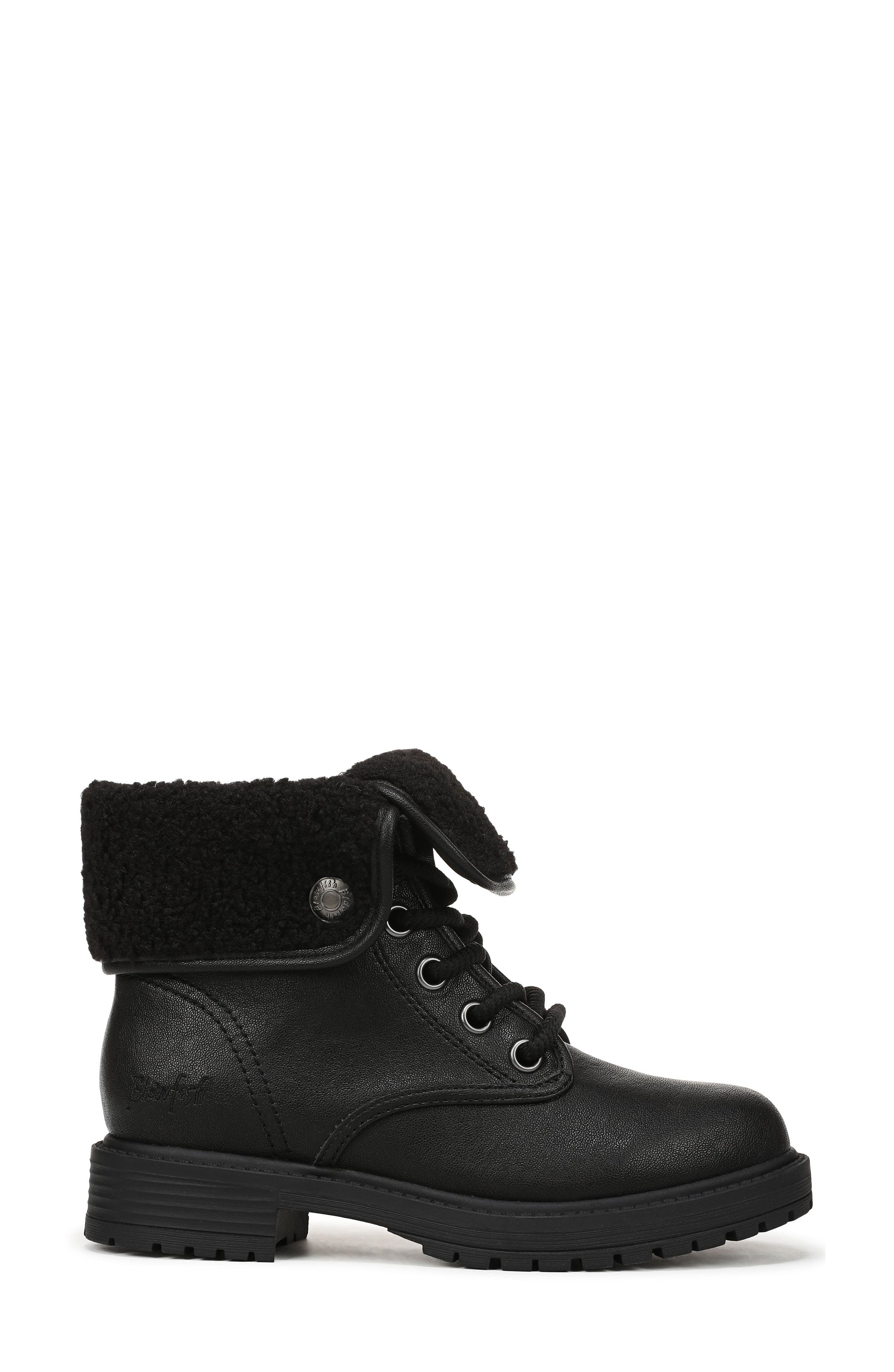 Andy Cozy Faux Shearling Lined Boot, Alternate, color, BLACK FAUX LEATHER/ SHEARLING