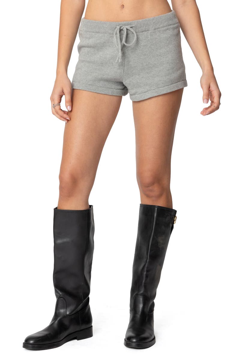 EDIKTED Riley Knit Shorts, Main, color,