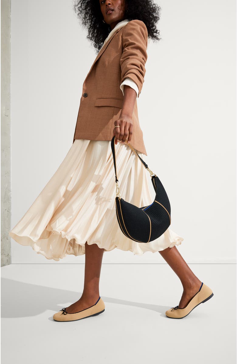 Rothy's The Crescent Bag, Alternate, color, Black