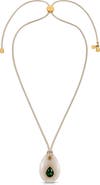 Ettika Teardrop Cord Pendant Necklace