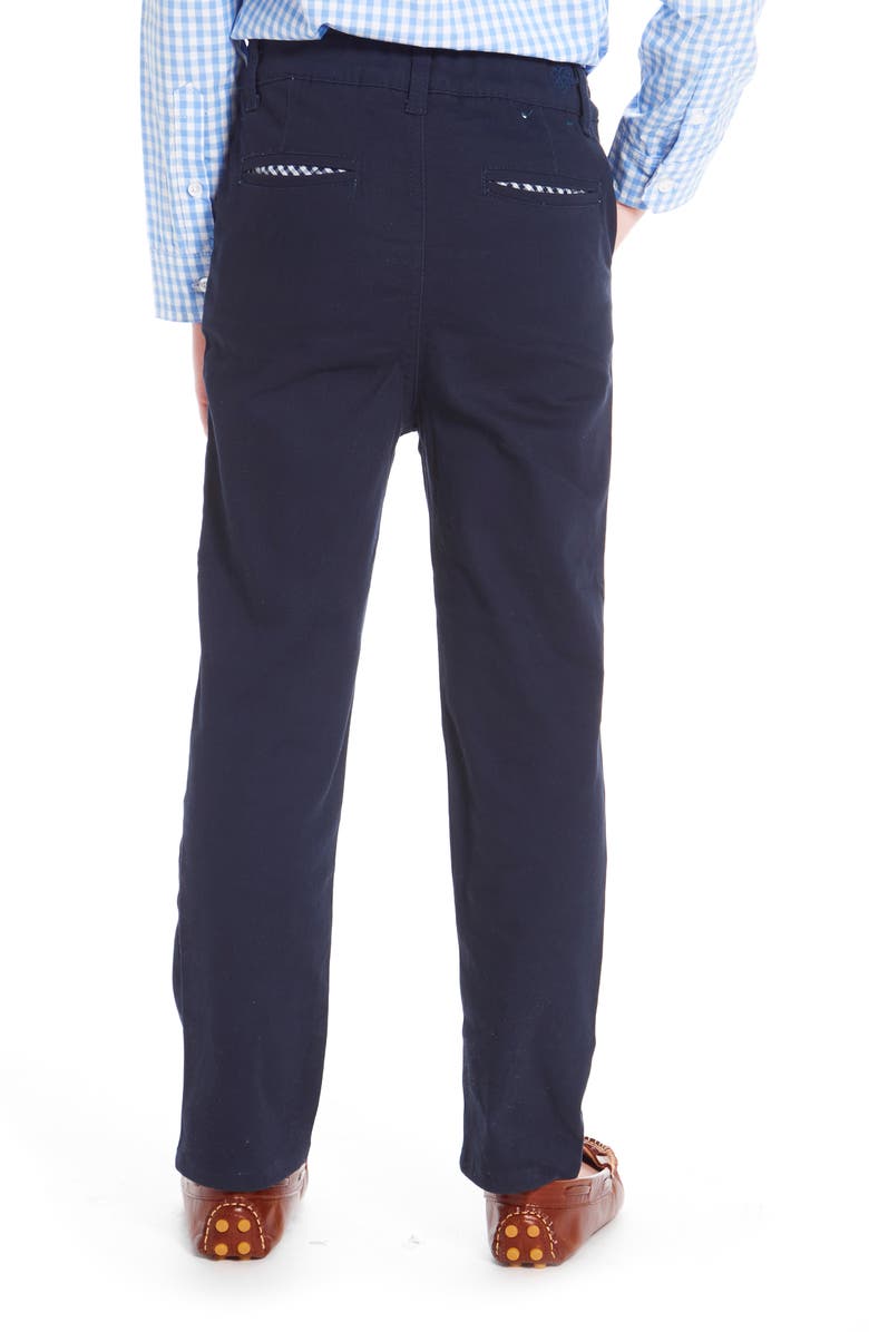 Andy & Evan Stretch Twill Trousers, Alternate, color, Navy
