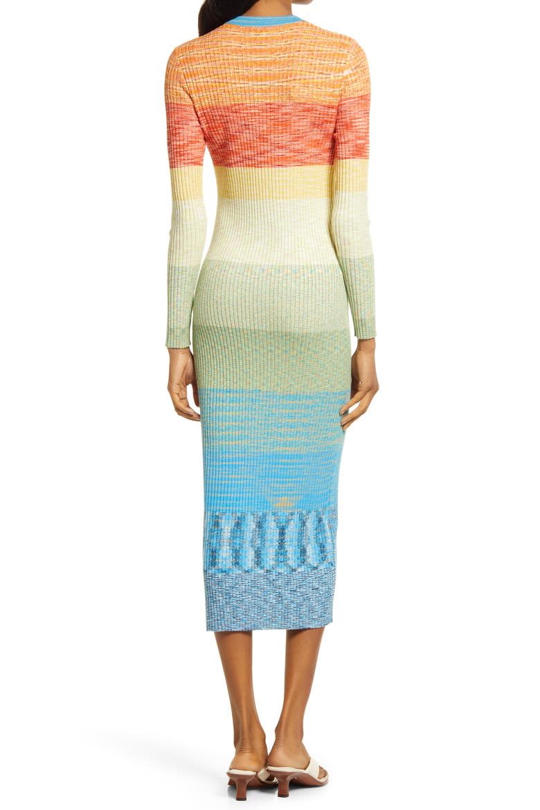 Shoko Longline Cardigan, Alternate, color, RAINBOW MULTI
