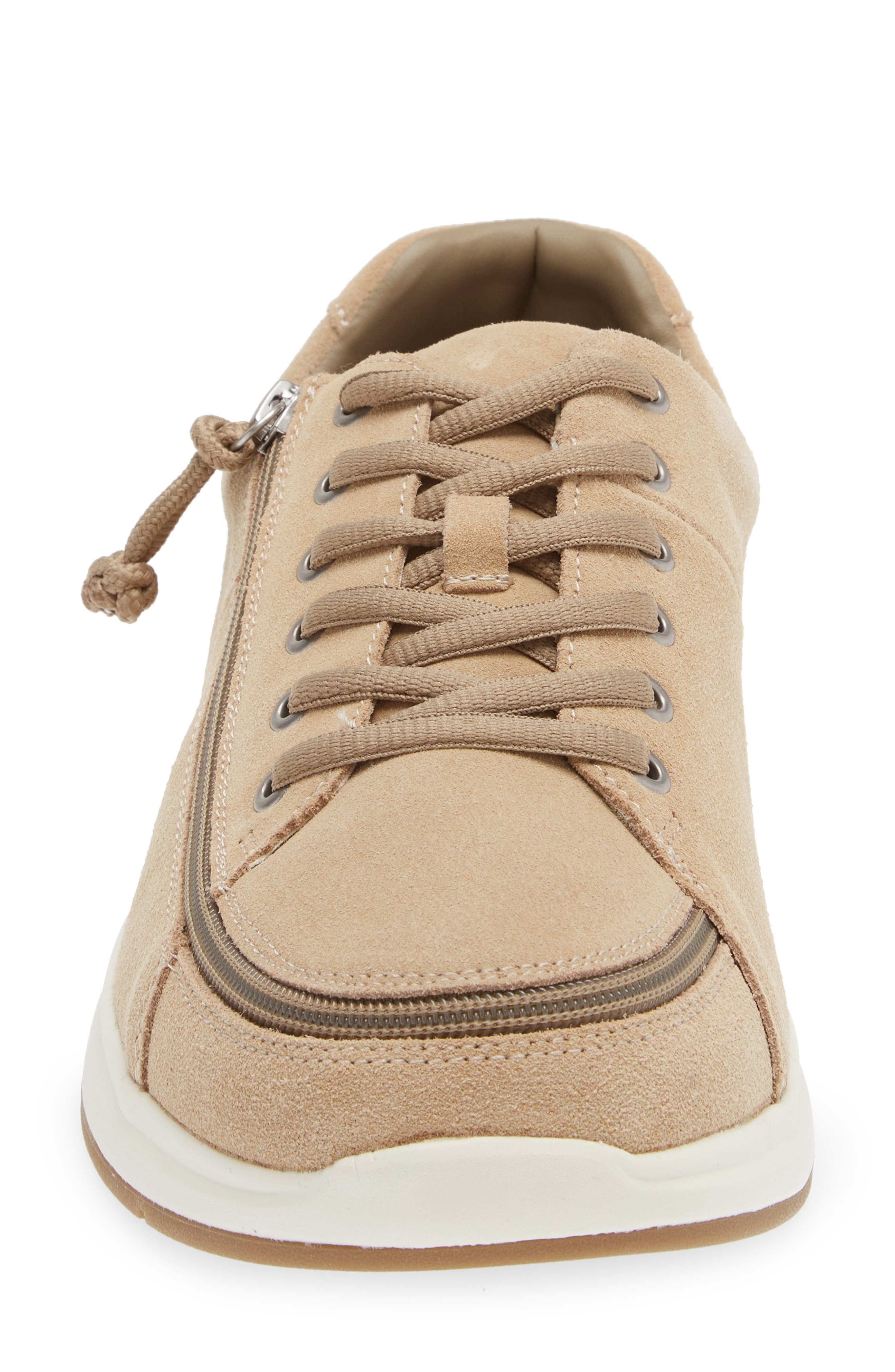 BILLY Footwear Comfort Low Zip Around Sneaker, Alternate, color, Sand