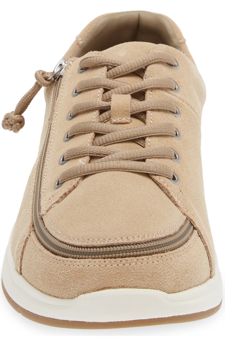 BILLY Footwear Comfort Low Zip Around Sneaker, Alternate, color, Sand