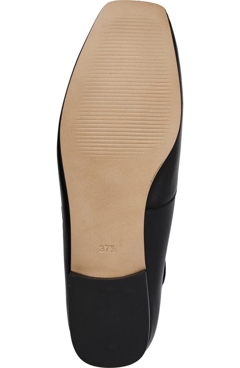 Bruno Magli Melanie Ankle Strap Flat, Alternate, color, Black Leather