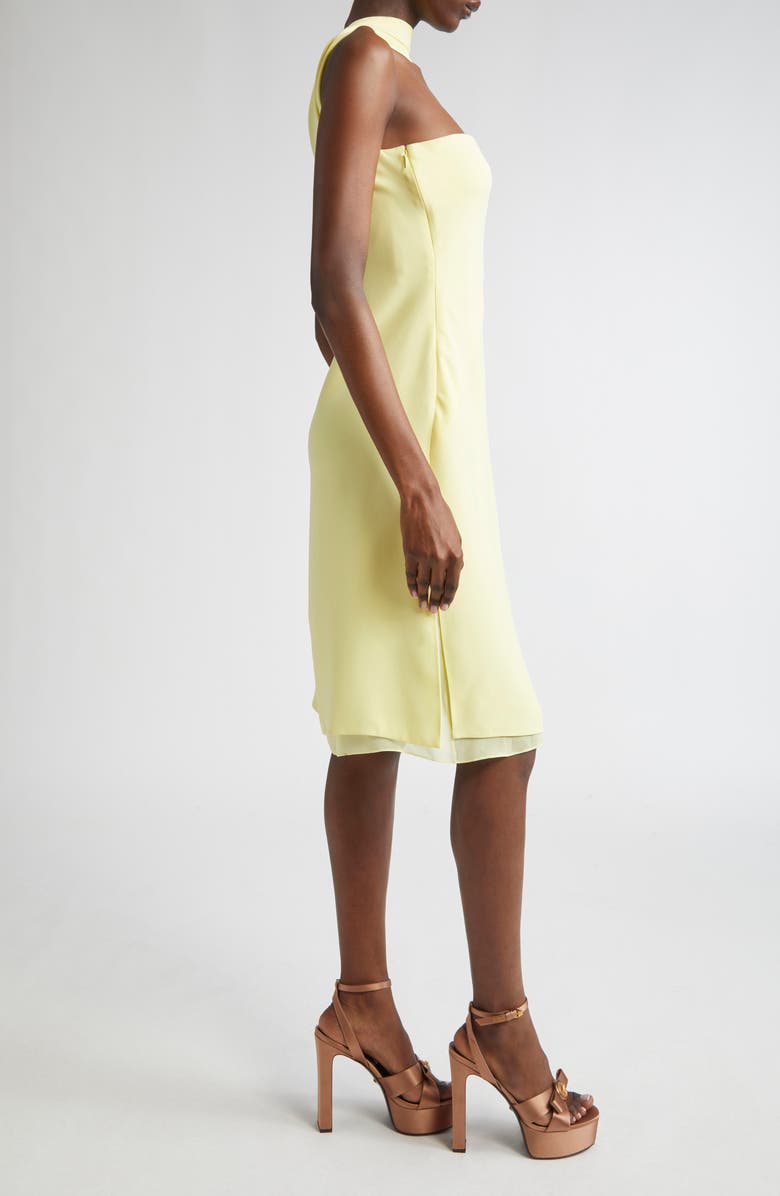 Versace Silk Cady Cocktail Dress, Alternate, color,