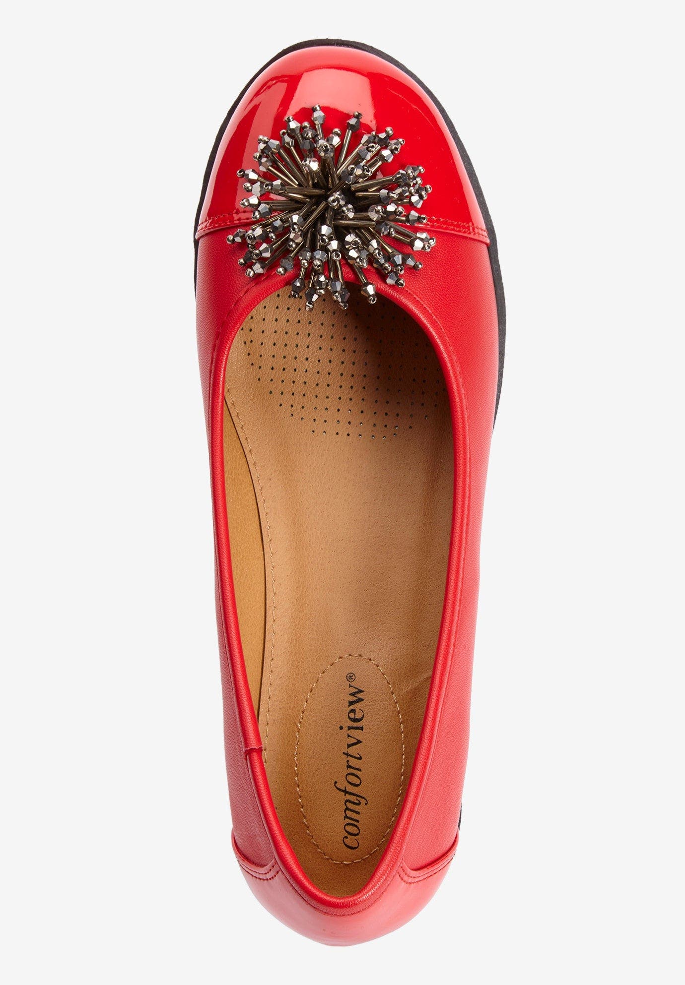 Comfortview The Jancis Slip On Flat, Alternate, color, Gunmetal