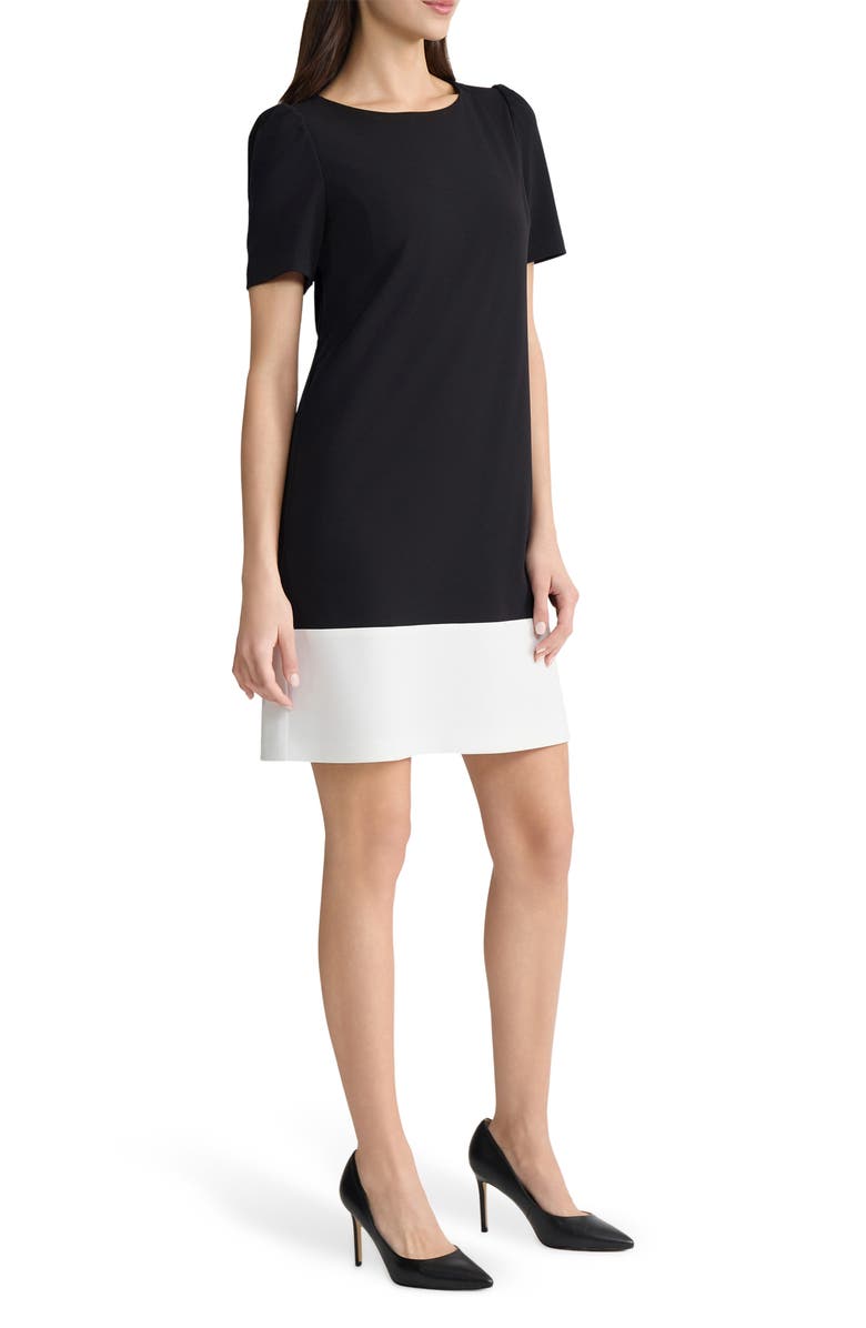 KASPER Colorblock Shift Dress, Alternate, color,