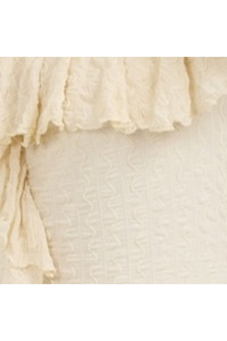 Ruffle Bardot Dress, Alternate, color, Beige