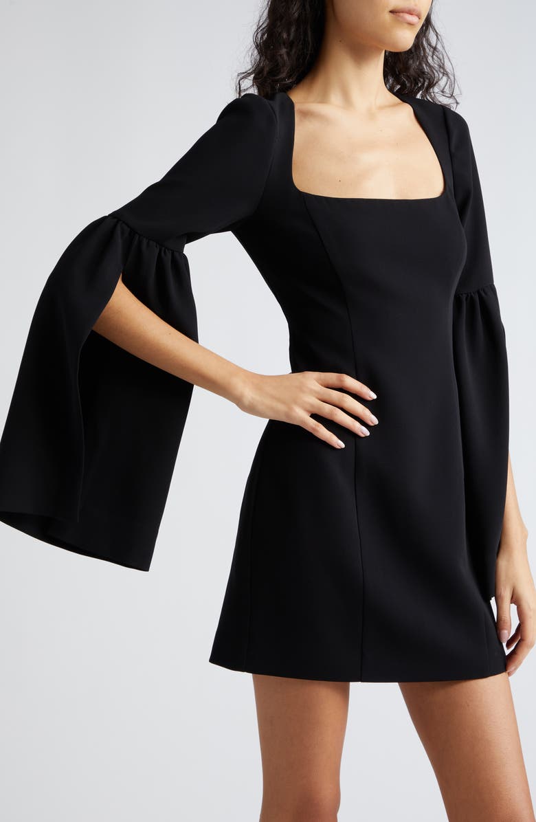 Cinq à Sept Jace Split Long Sleeve Minidress, Alternate, color, 