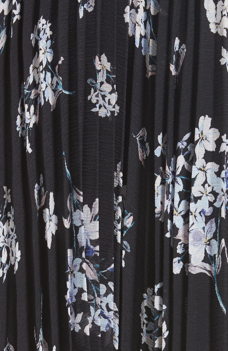 Rebecca Taylor Pleated Hydrangea Skirt, Alternate, color, 