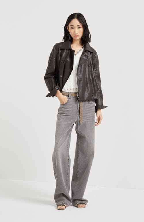 Brunello Cucinelli Contemporary Loose Trousers In Grey Denim