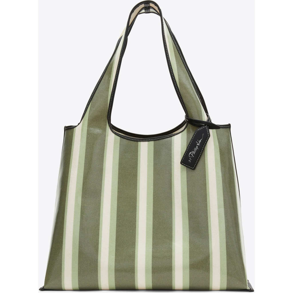 3.1 Phillip Lim Dual Stripe Mini Market Tote In Multi