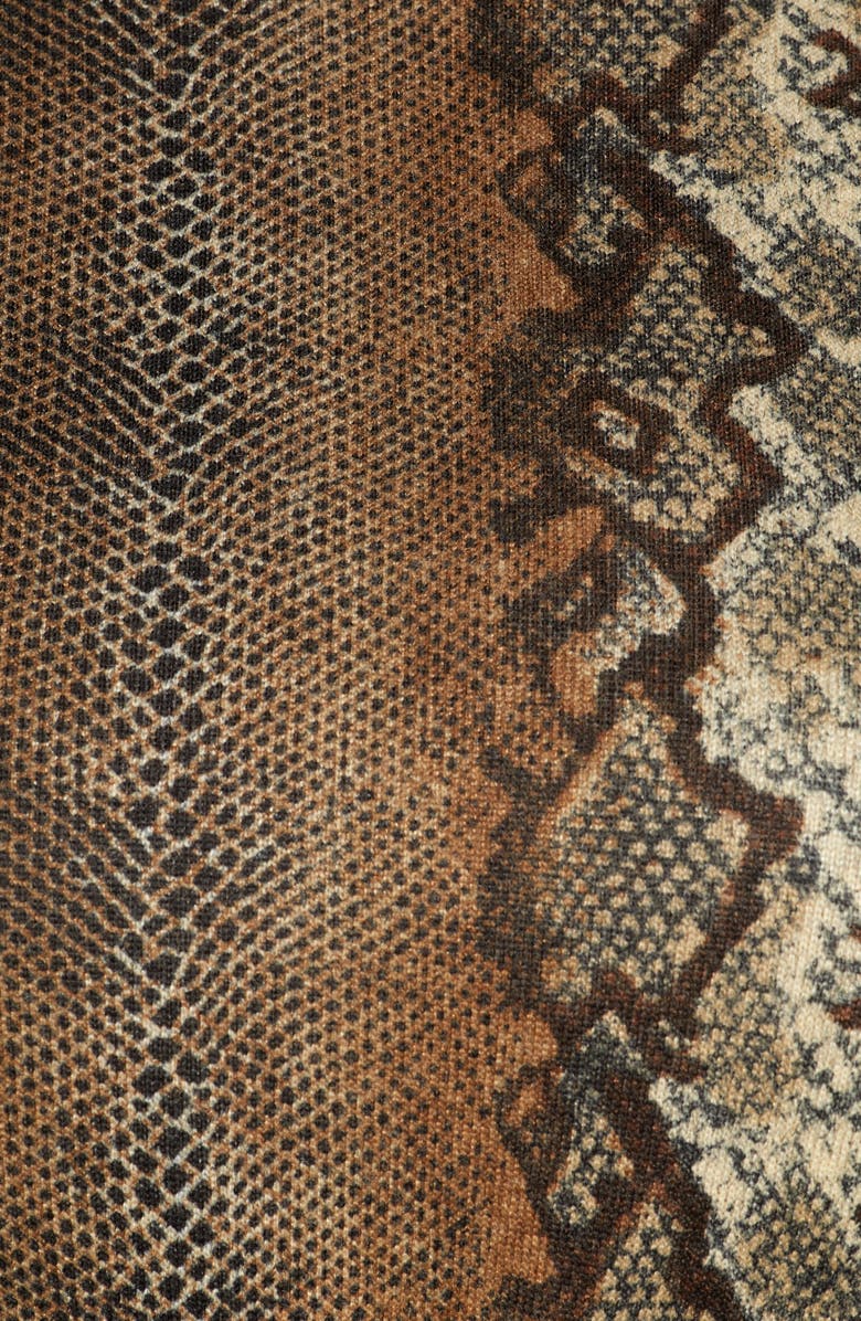 Leith Mock Neck Long Sleeve Minidress, Alternate, color, 