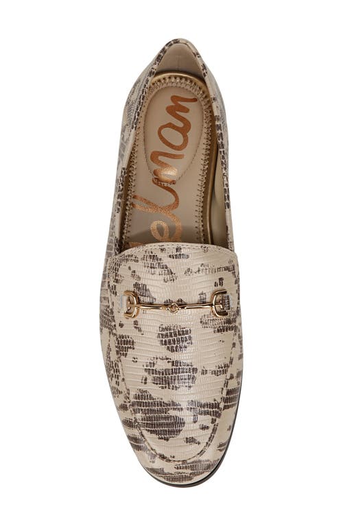 Sam Edelman Loraine Bit Loafer Roccia Grey Leather In Roccia