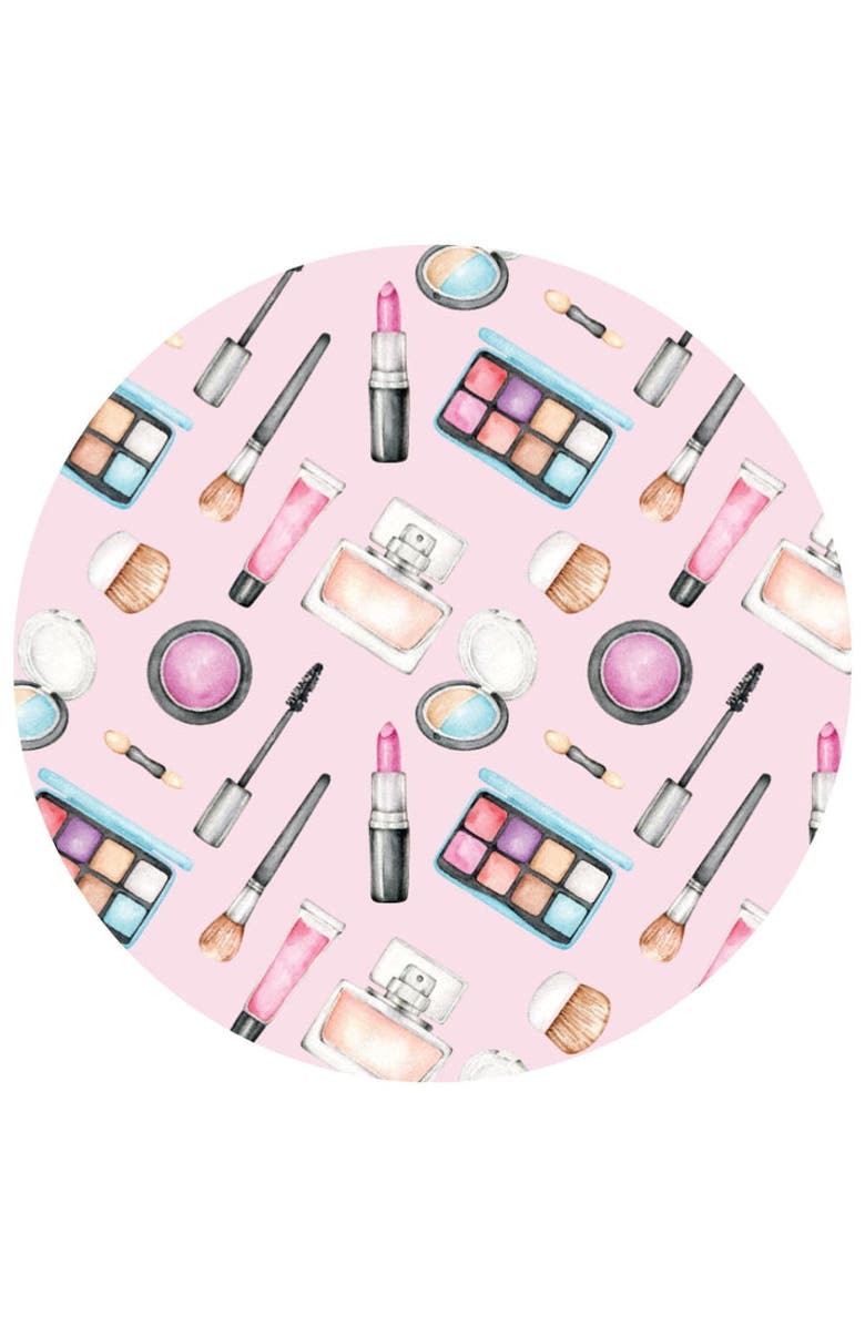 Lev Baby Makeup Print Convertible Romper, Alternate, color, Pink