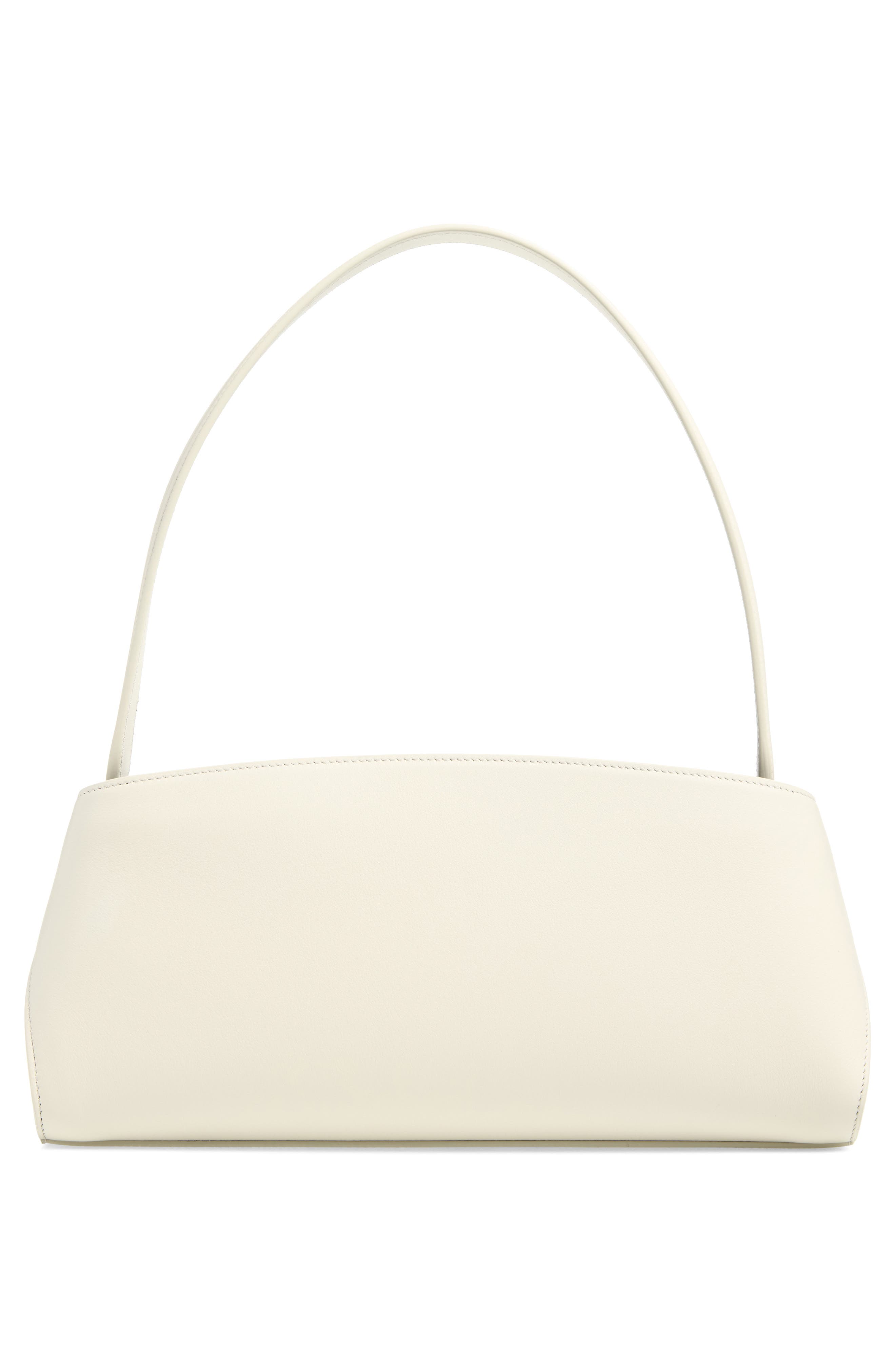 Hug Leather East/West Shoulder Bag, Alternate, color, MASCARPONE