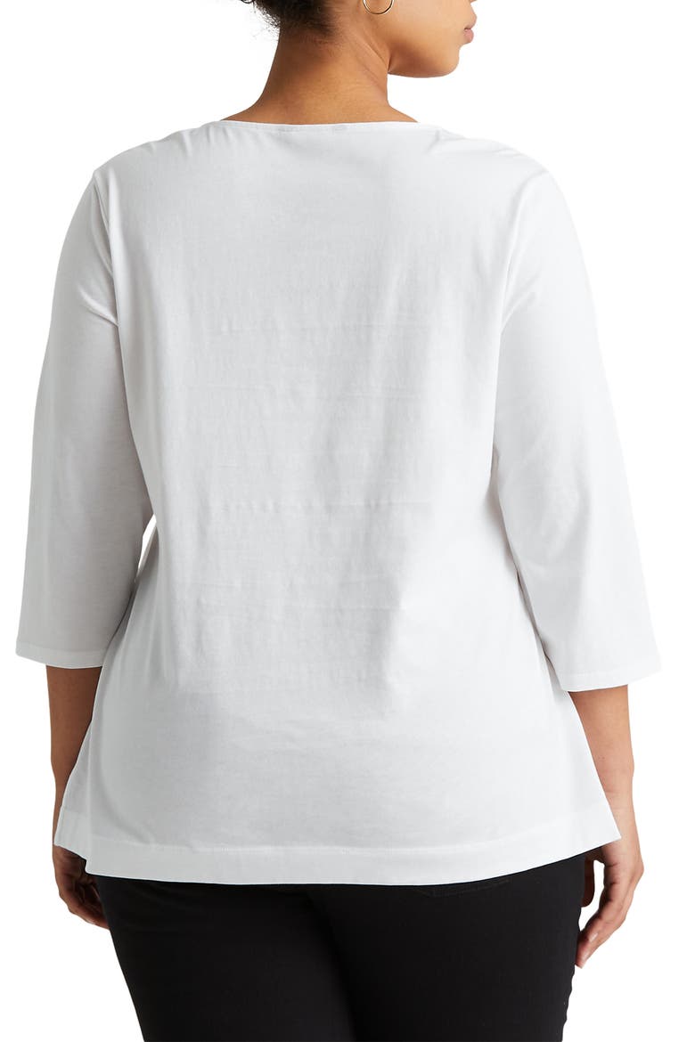Split Neck Tunic, Alternate, color, WHITE
