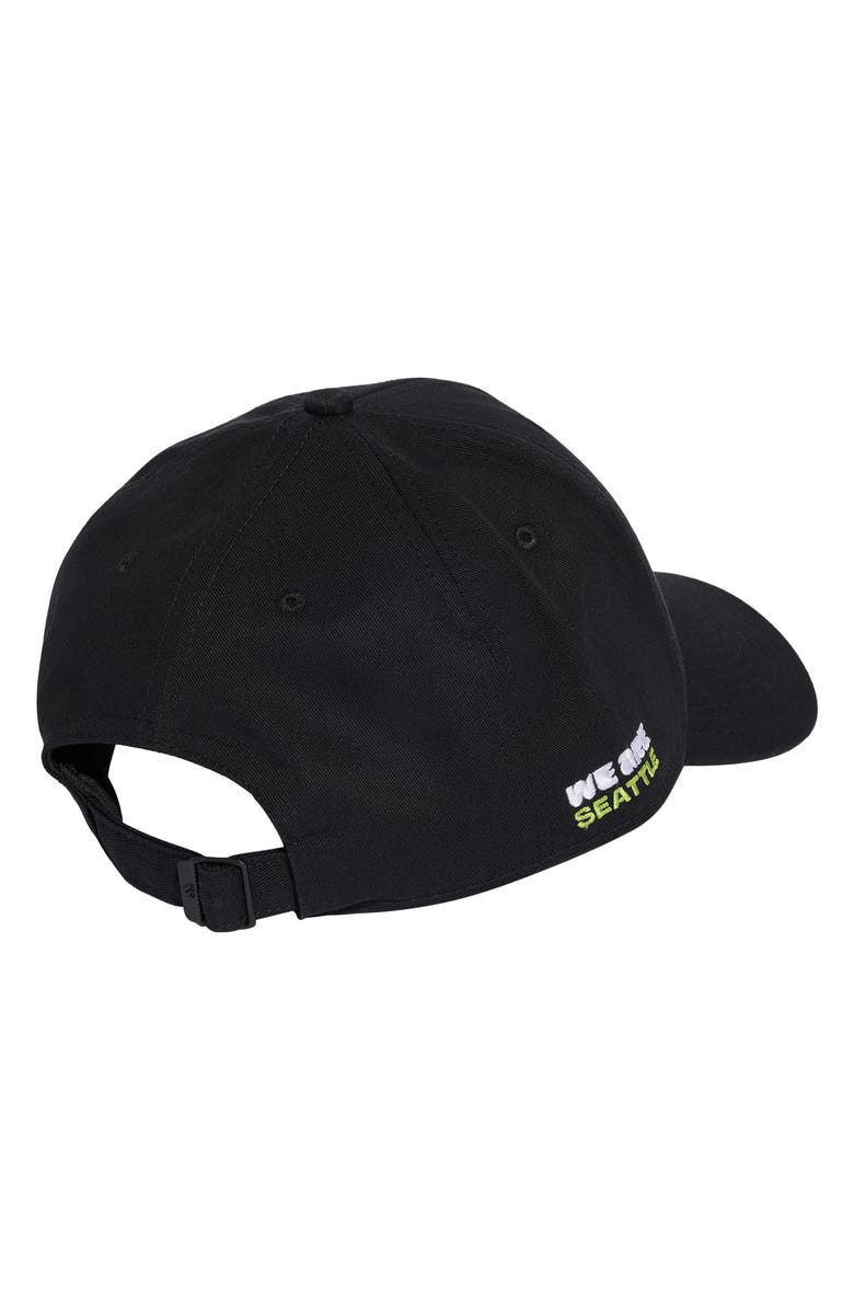 adidas FIFA World Cup 2026<sup>™</sup> Seattle Adjustable Twill Ball Cap, Alternate, color, Black/ White