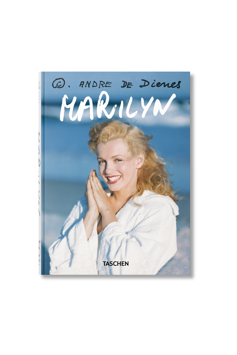 André de Dienes Marilyn Monroe 45th ed Book, Main, color, Blue