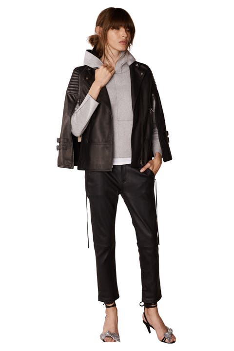 Crosby Leather Cape Jacket
