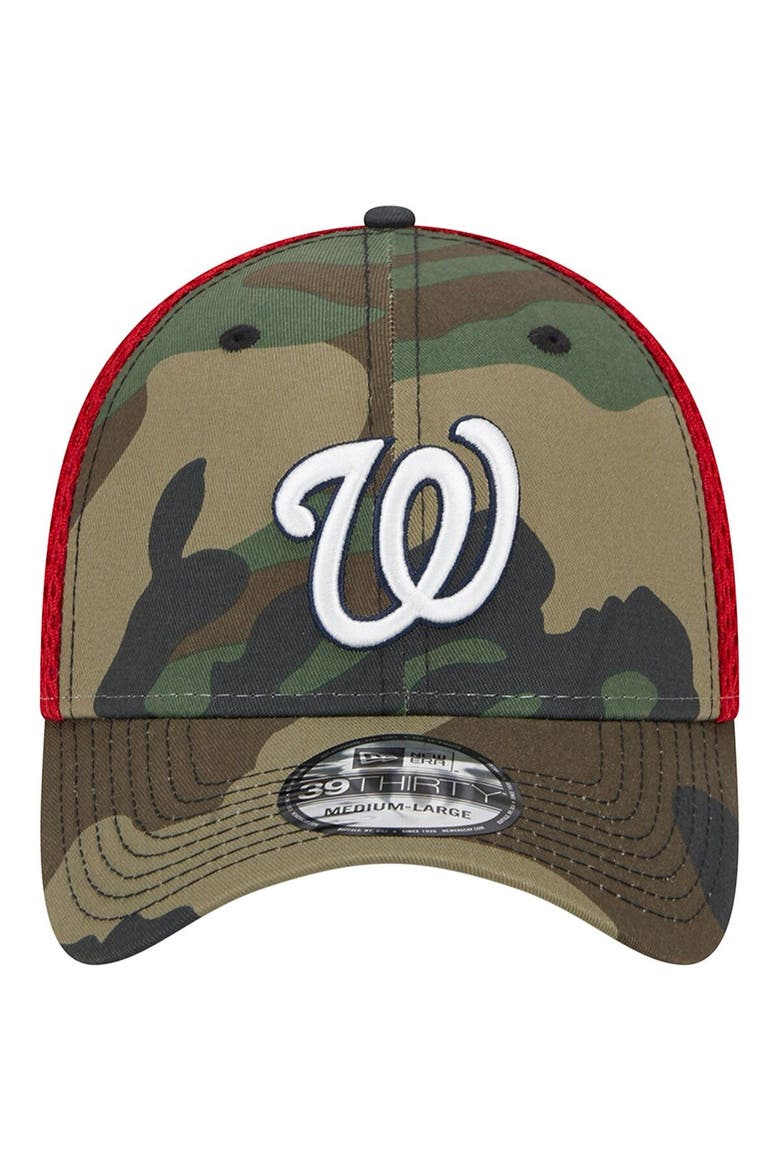 Men's New Era Camo Washington Nationals Team Neo 39THIRTY Flex Hat, Alternate, color, Camo