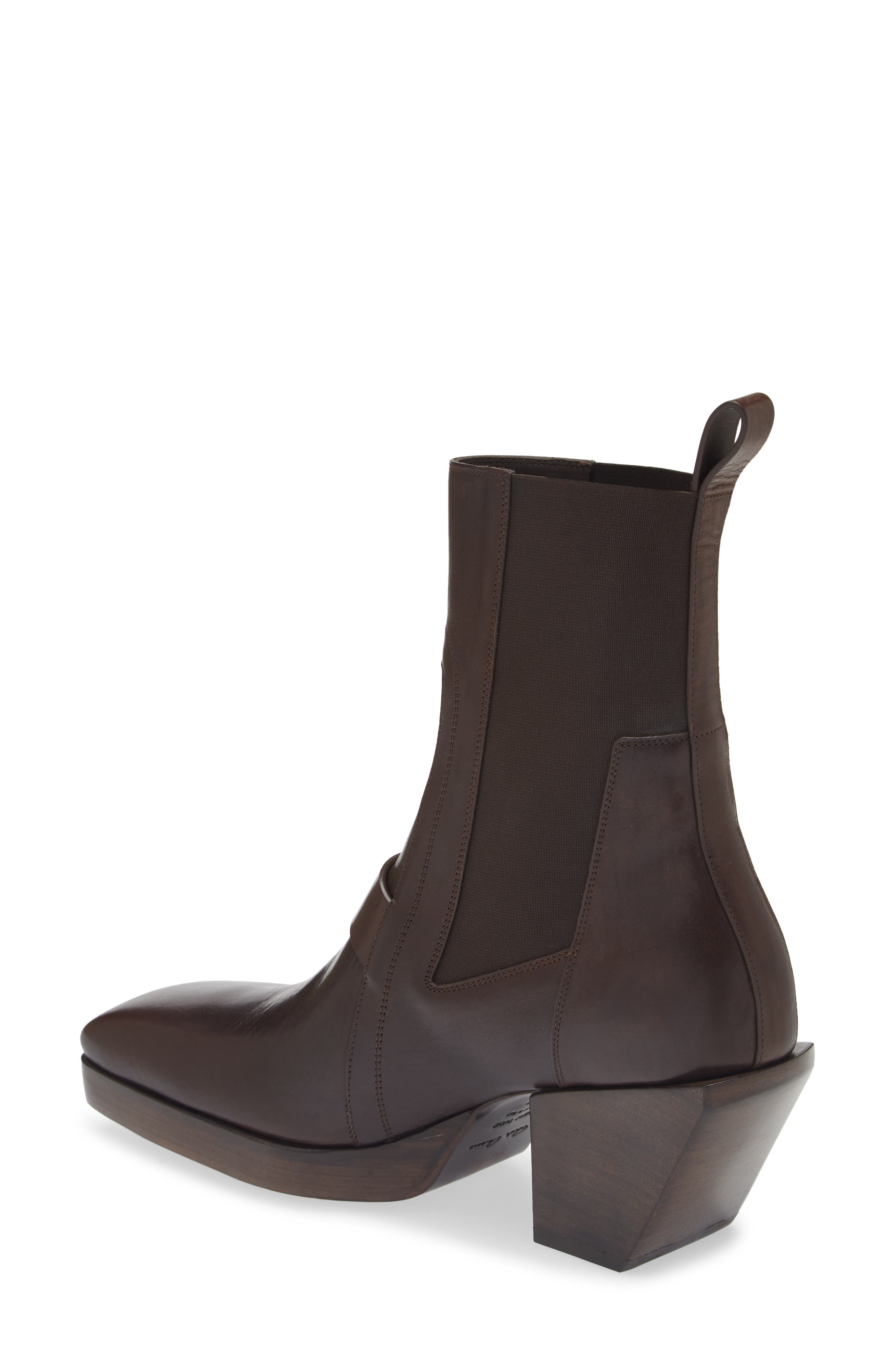 Rick Owens Square Toe Chelsea Boot, Alternate, color, 