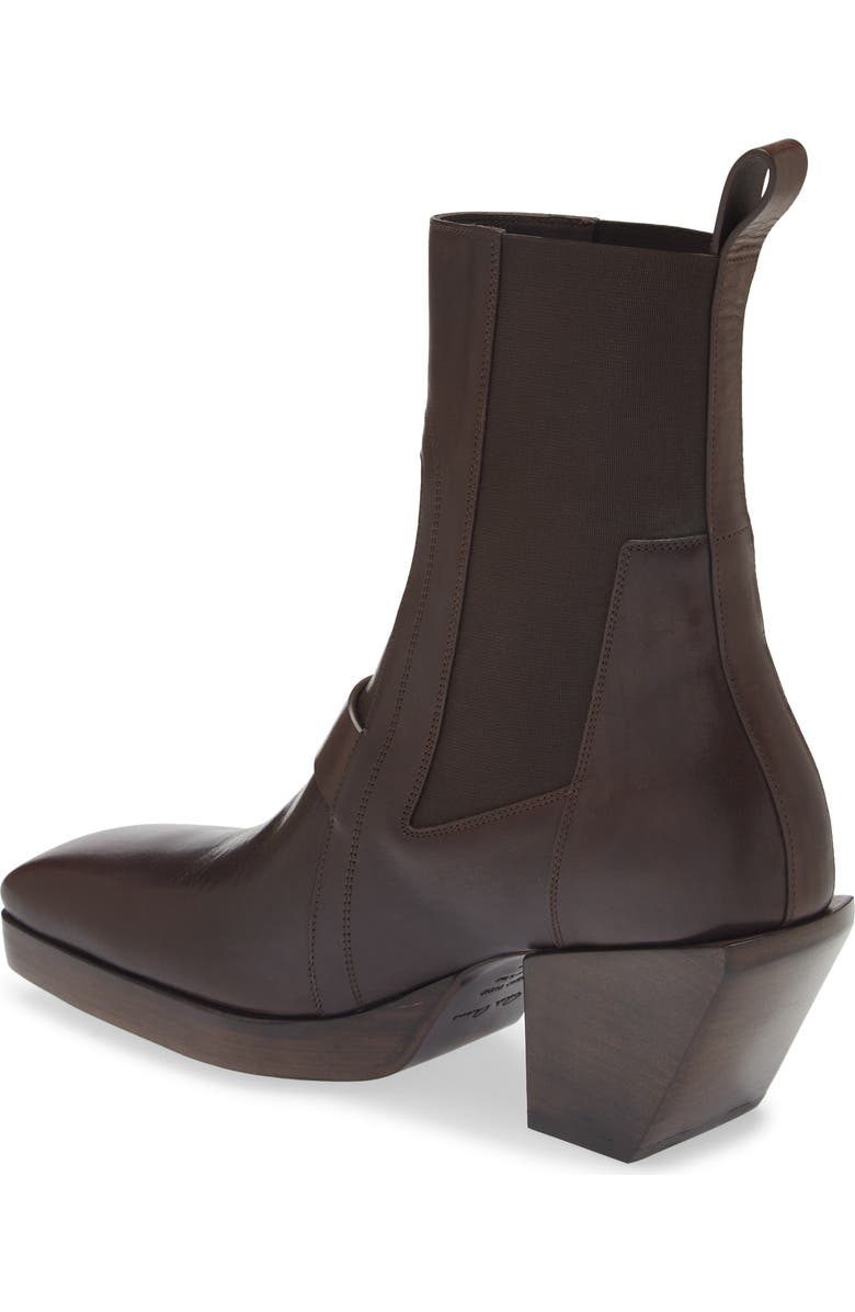 Rick Owens Square Toe Chelsea Boot, Alternate, color,