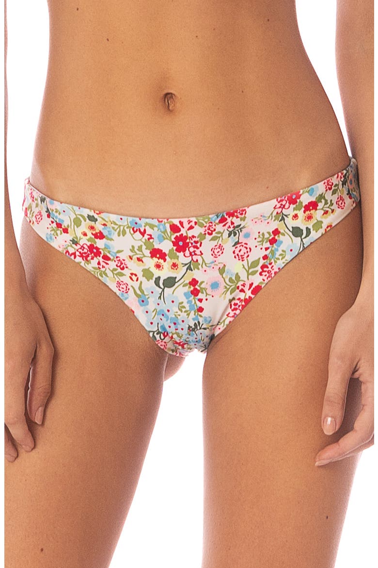 Love in Bloom Iconic Hipster Bikini Bottoms, Main, color, OPEN WHITE