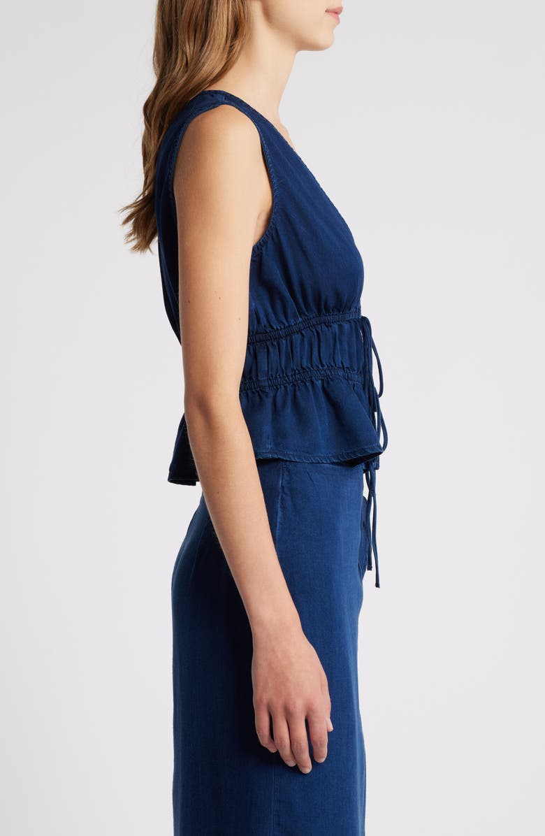 MANGO Milos Tie Front Sleeveless Top, Alternate, color,