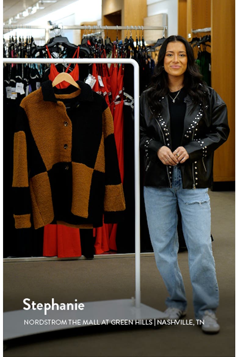 Oversize Check Teddy Jacket video