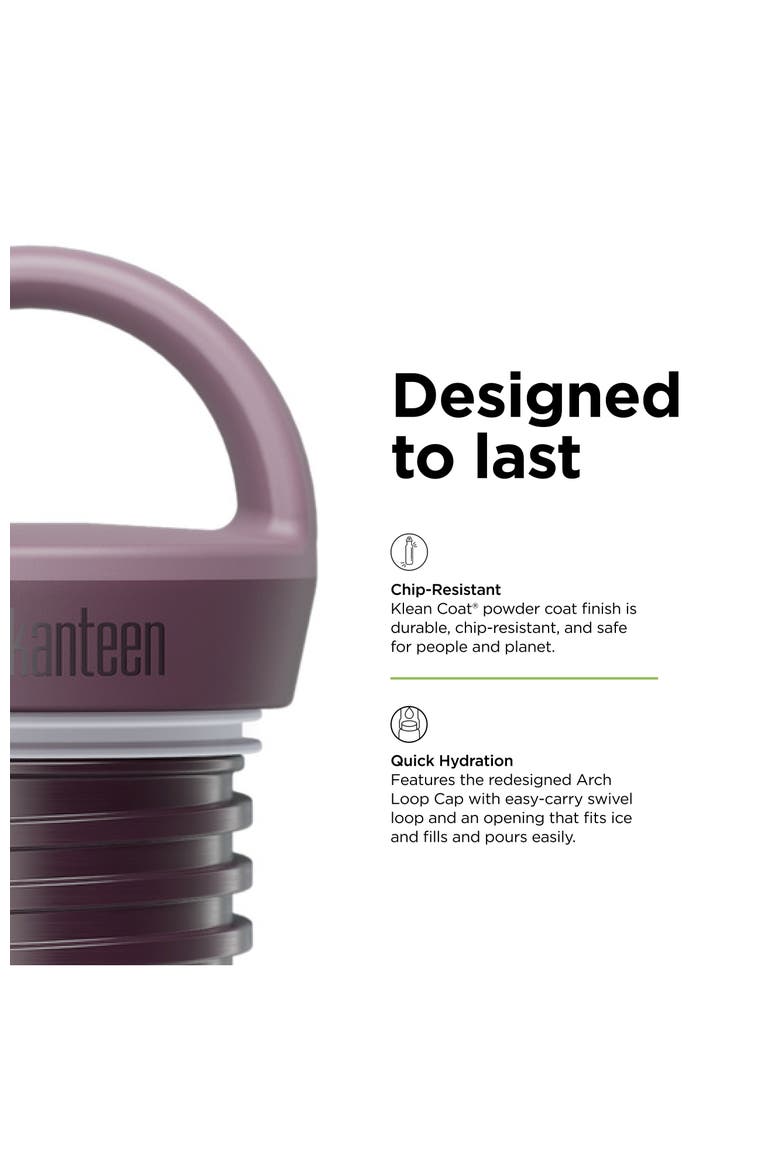 20oz Rise Classic Insulated Water Bottle with Arch Loop Cap, Alternate, color, Dusty Orchid