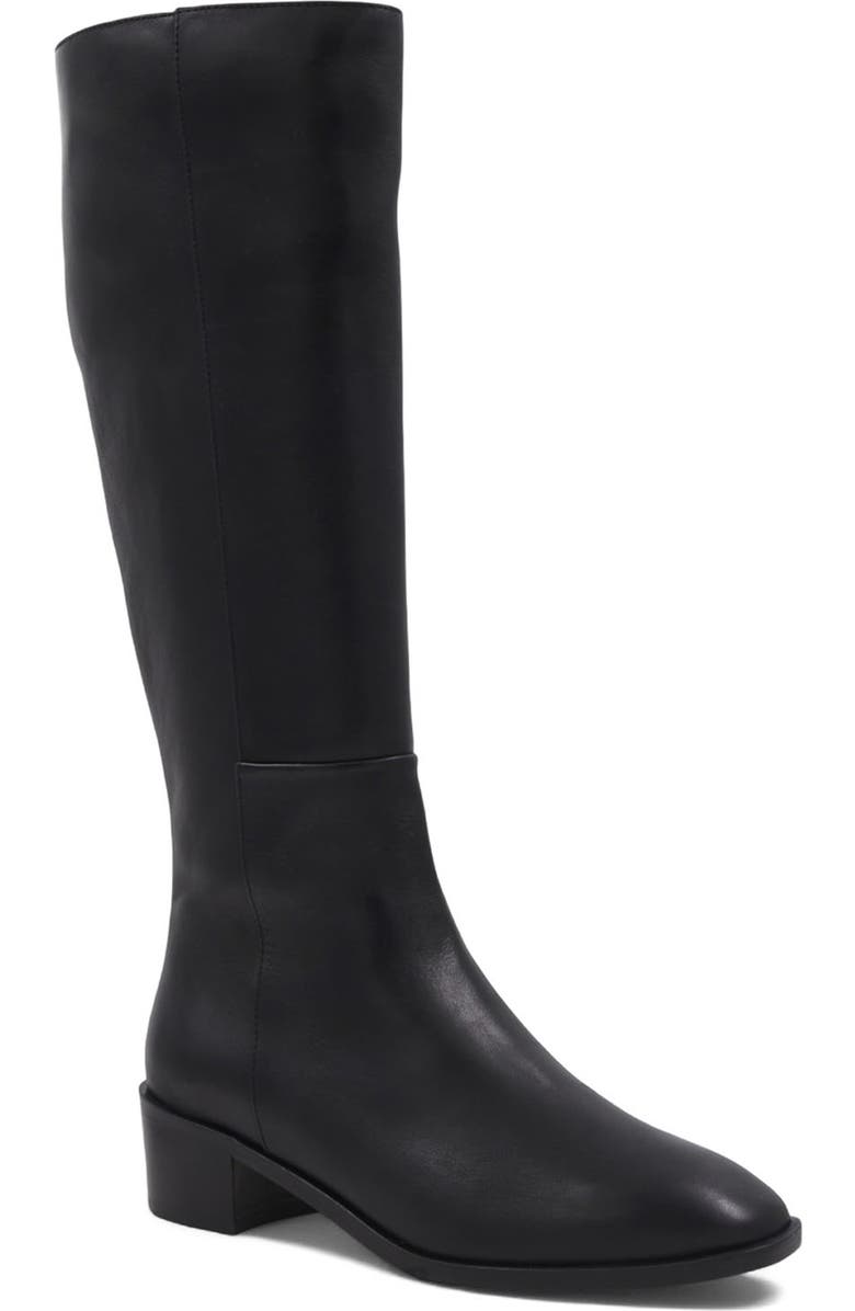 Aquatalia Ravel Waterproof Knee High Boot, Main, color, Black Leather