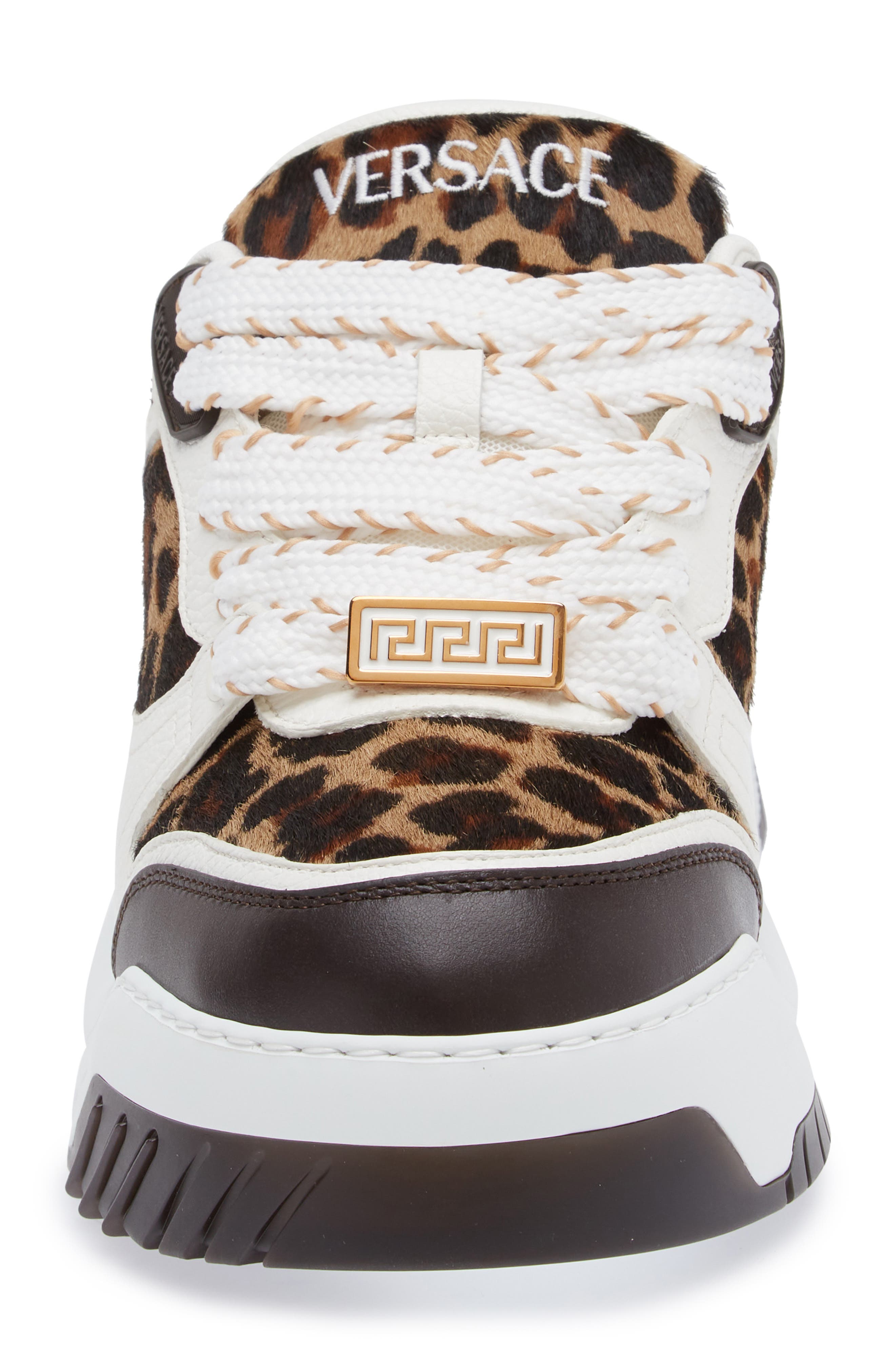 Versace Odissea Genuine Calf Hair Sneaker, Alternate, color, 