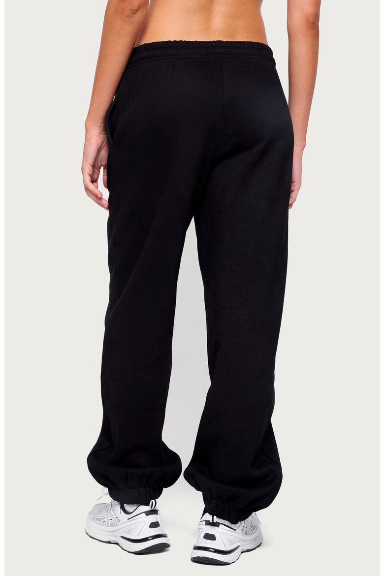 Raely Oversized Sweatpants, Alternate, color, BLACK