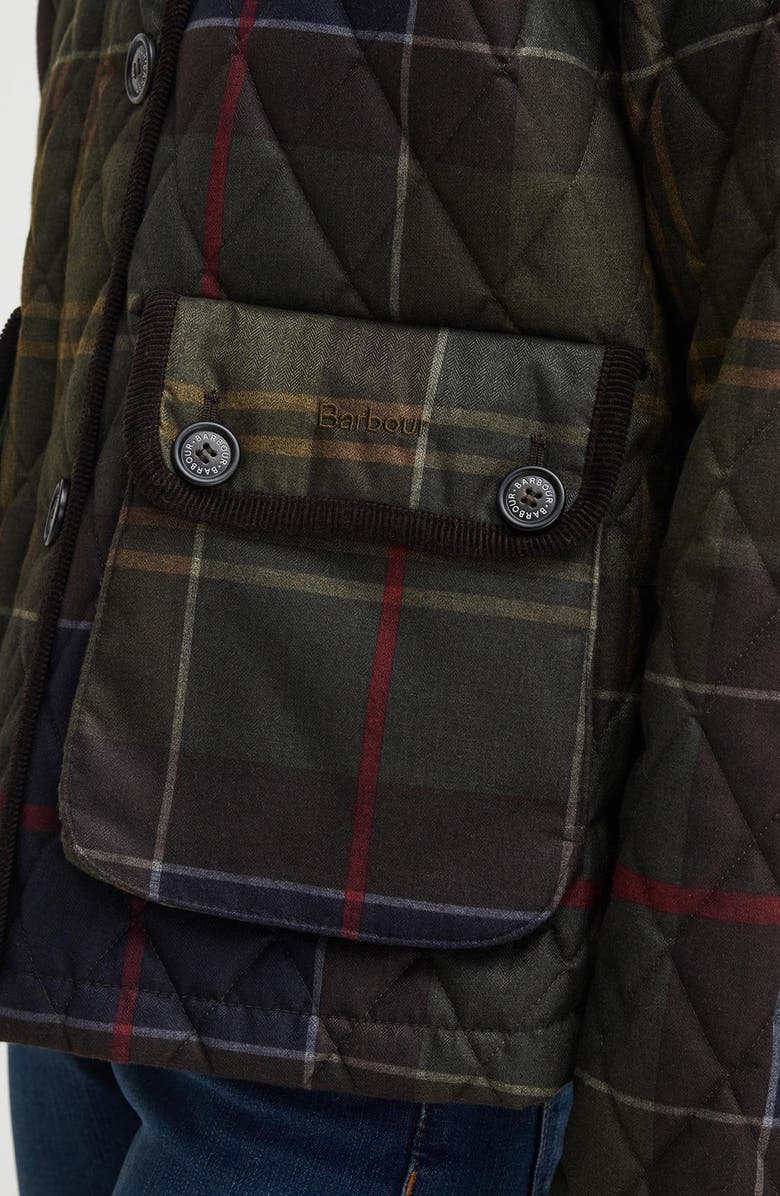 Barbour Loudon Tartan Quilted Jacket, Alternate, color, 