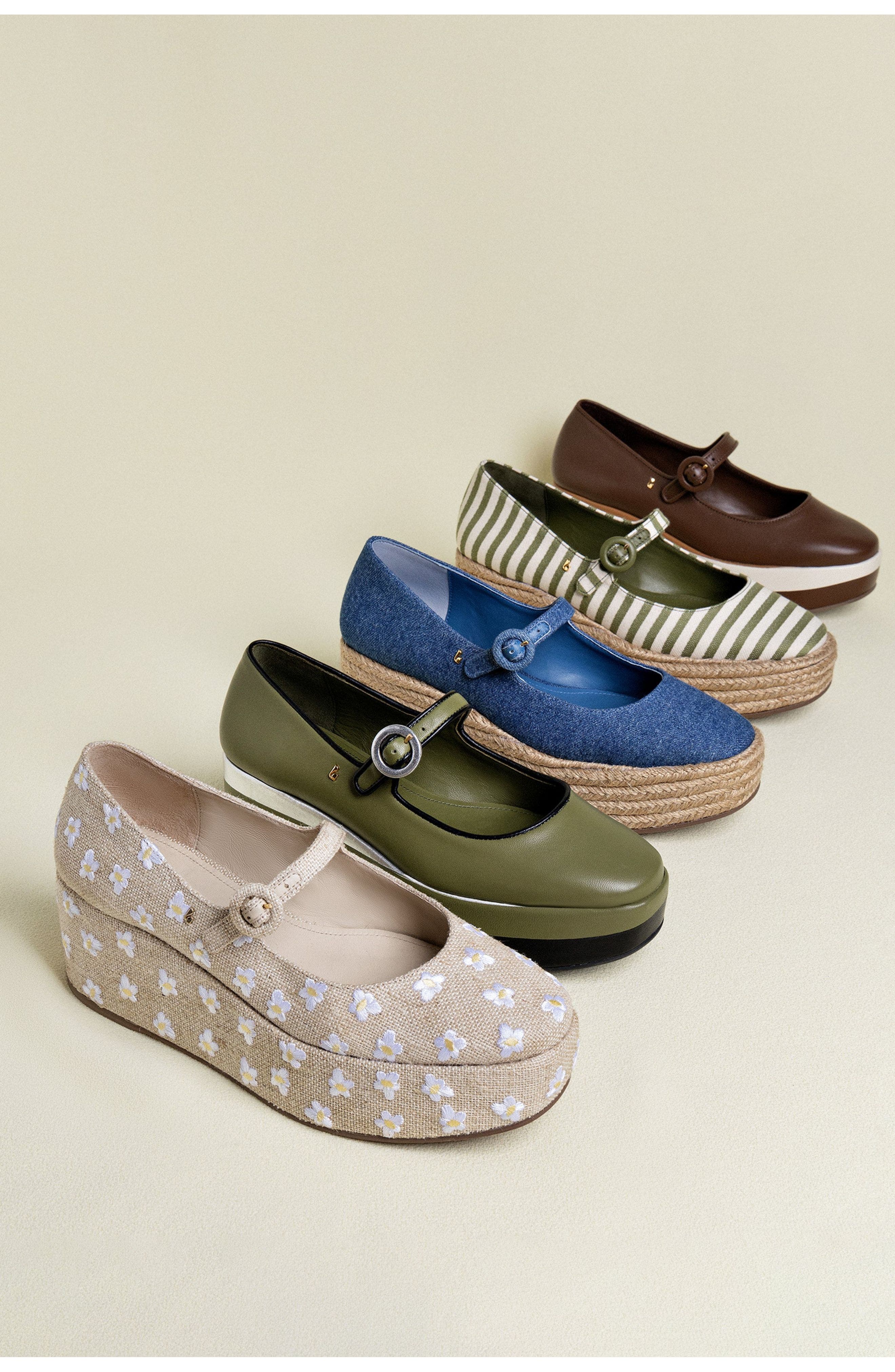 Larroudé Blair Flatform - Leather, Alternate, color, 