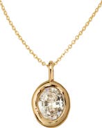 MADE BY MARY Tova Bezel Set Organic Charm Necklace