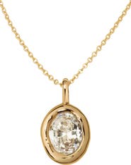 MADE BY MARY Tova Bezel Set Organic Charm Necklace