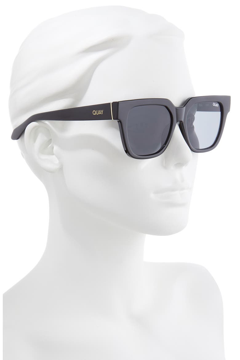 Australia PSA 45mm Square Sunglasses, Alternate, color, BLACK / SMOKE