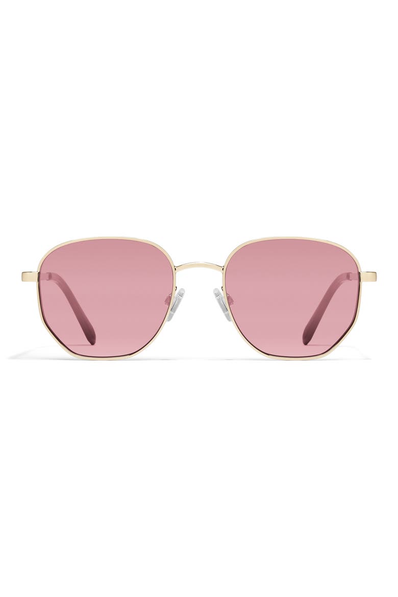 Big Time 54mm Round Sunglasses, Main, color, GOLD/ PEONY