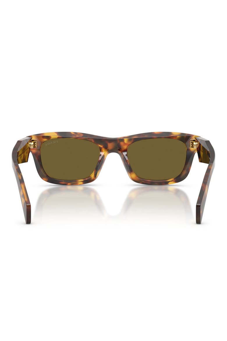 50mm Pillow Sunglasses, Alternate, color, HONEY TORTOISE / DARK BROWN