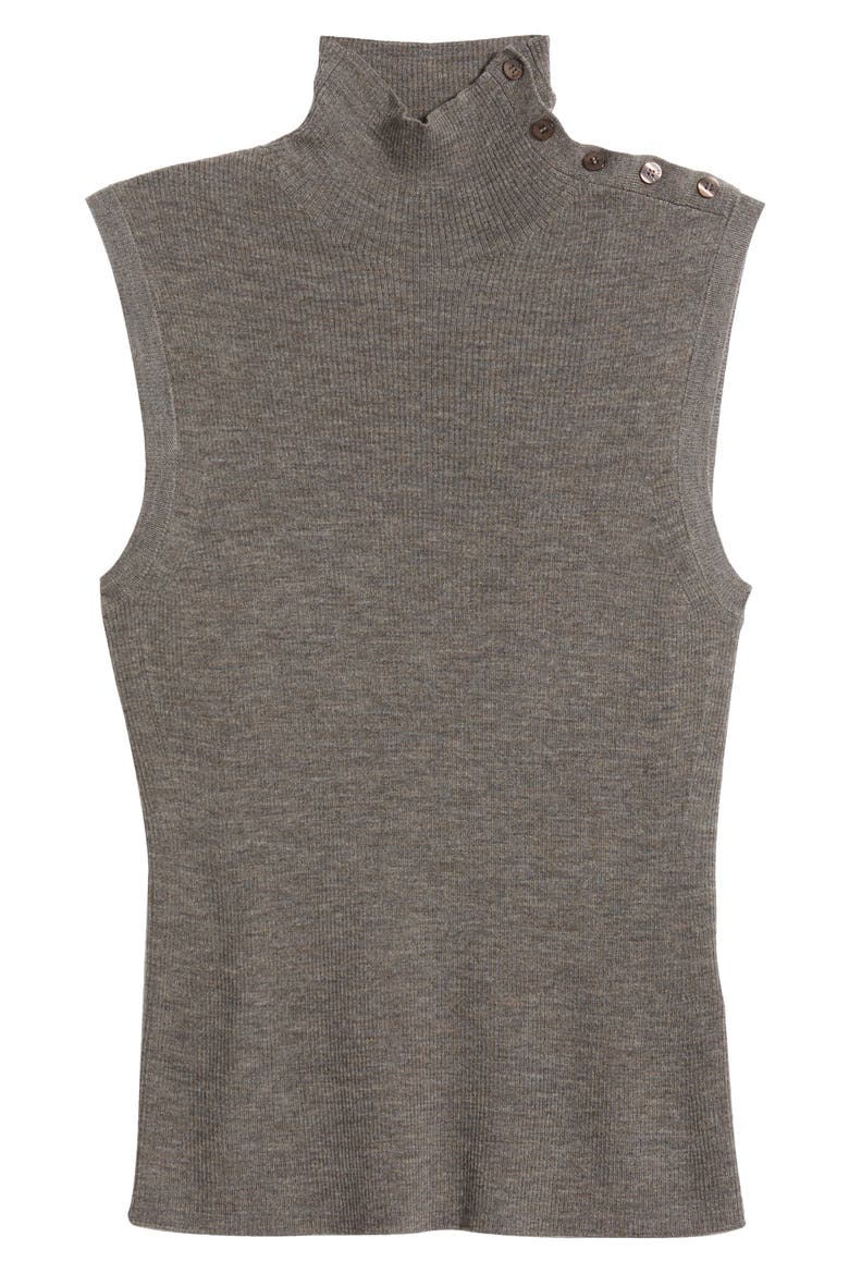 Fermesi Sleeveless Mock Neck Sweater, Alternate, color, GY