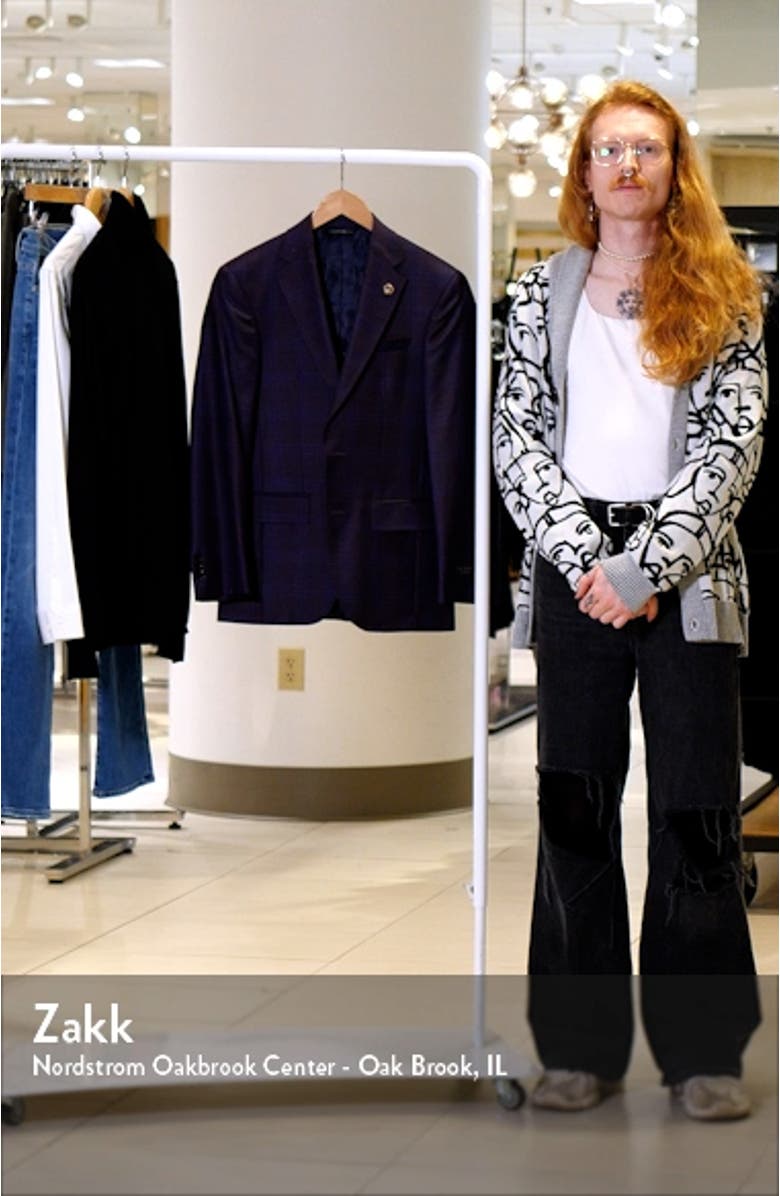Jay Slim Fit Plaid Sport Coat, sales video thumbnail