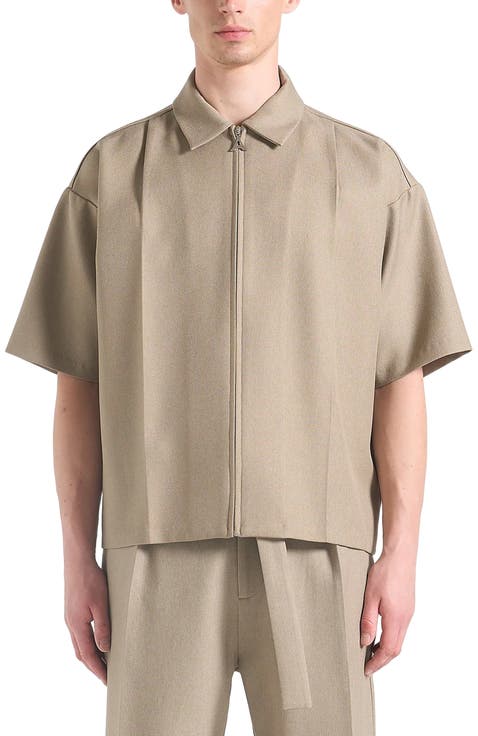 Aven Boxy Shirt with Crease