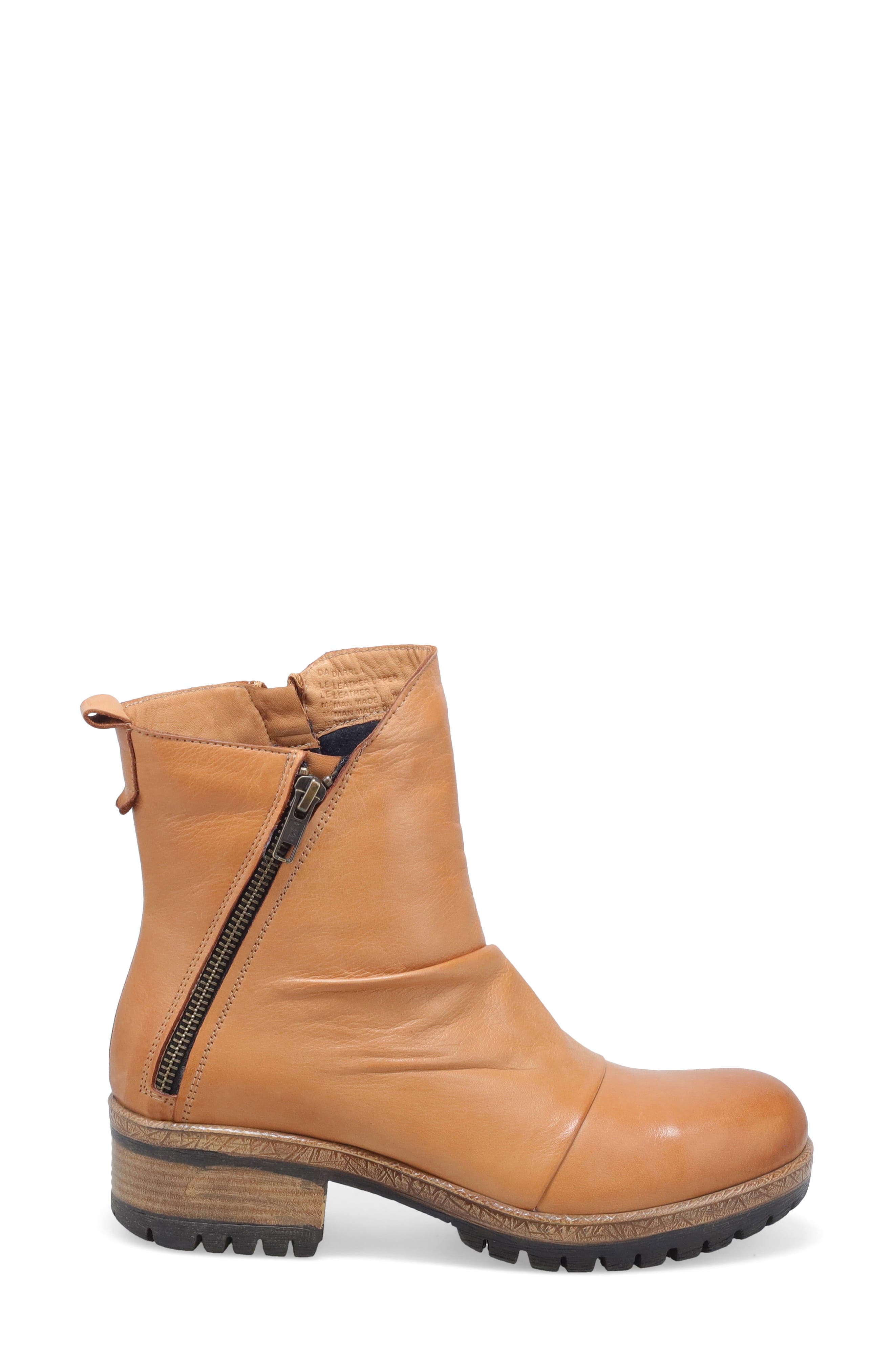 Miz Mooz Darrla Lug Sole Bootie, Alternate, color, Brandy