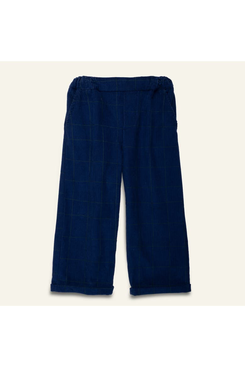Grid Corduroy Pant, Main, color, Navy
